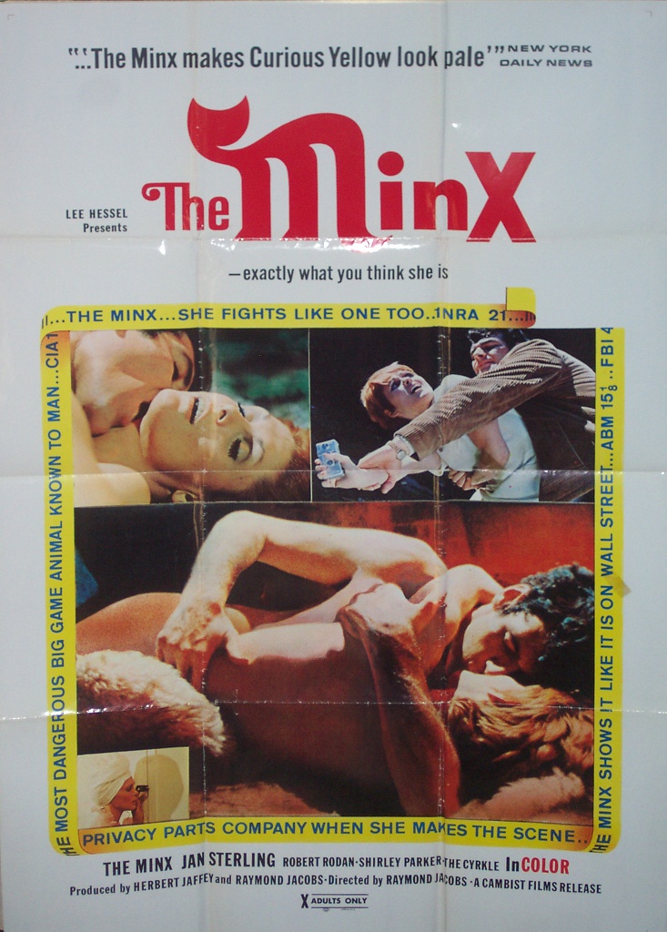 The Minx 1969 Onesheet 30 Goodvery good splits at fold and rubbing 