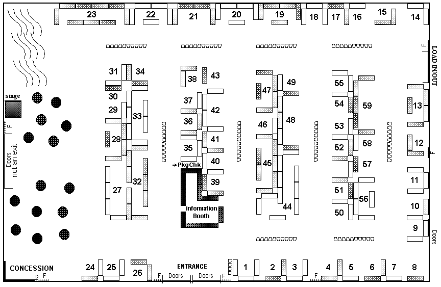 Floor Plan for Lansing Book Show